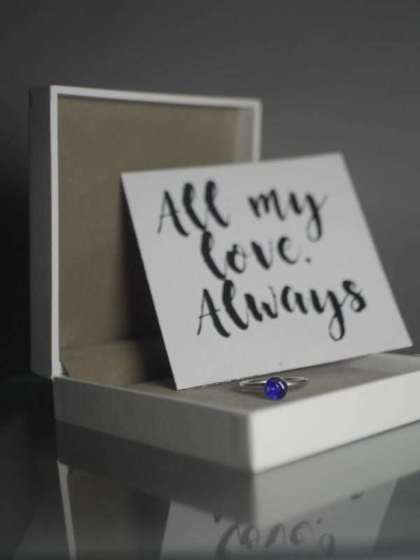Birthstone Silver Ring - Image 4