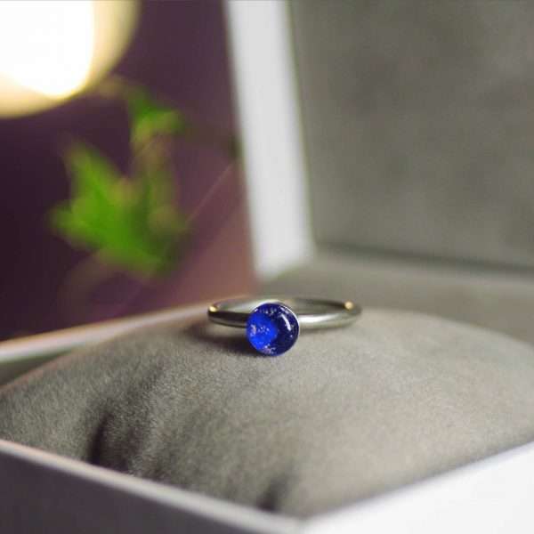 Birthstone Silver Ring - Image 3