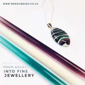 Twisted Glass Pebble Pendant