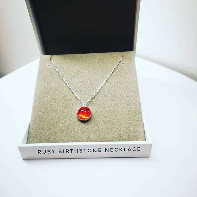 Birthstone Ashes Pendant Necklace – Meraki Beads